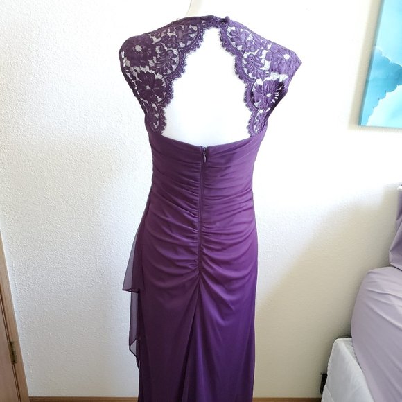 Purple Homecoming / Bridesmaid / Prom Dress - Picture 5 of 13